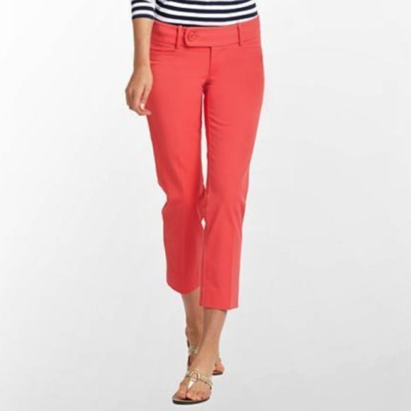 Lilly Pulitzer Pants - Lilly Pulitzer luxury stretch capris in pink coral
